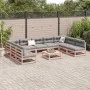 Garden sofa set 10 pieces solid Douglas fir wood by vidaXL, Garden sets - Ref: Foro24-3299594, Price: 535,43 €, Discount: %