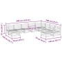 Gartensofa-Set 10-teilig aus massivem Douglasienholz von vidaXL, Gartensets - Ref: Foro24-3299638, Preis: 555,97 €, Rabatt: %