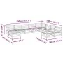 Gartensofa-Set 10-teilig aus massivem Douglasienholz von vidaXL, Gartensets - Ref: Foro24-3299638, Preis: 548,14 €, Rabatt: %