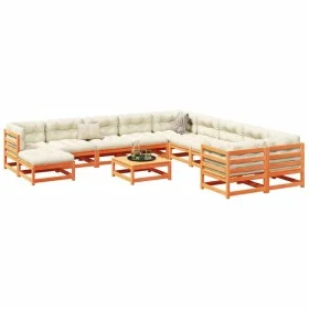 Garden sofa set 12 pieces solid pine wood wax brown by vidaXL, Garden sets - Ref: Foro24-3299652, Price: 755,48 €, Discount: %