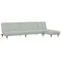 Light gray velvet 2-piece sofa set by vidaXL, Sofas - Ref: Foro24-3216295, Price: 419,04 €, Discount: %