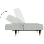 Zweiteilige Sofagarnitur aus hellgrauem Samt von vidaXL, Sofas - Ref: Foro24-3216295, Preis: 410,15 €, Rabatt: %