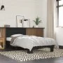 Estructura de cama madera de ingeniería y metal negra 75x190 cm de vidaXL, Camas y somieres - Ref: Foro24-845747, Precio: 90,...