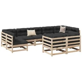 Garden sofa set 9 pieces solid pine wood by vidaXL, Garden sets - Ref: Foro24-3299625, Price: 506,78 €, Discount: %