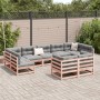 9-teiliges Gartensofa-Set mit Kissen aus Douglasienholz von vidaXL, Gartensets - Ref: Foro24-3299631, Preis: 854,24 €, Rabatt: %