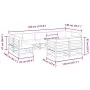 9-piece garden sofa set with Douglas fir wood cushions by vidaXL, Garden sets - Ref: Foro24-3299631, Price: 844,75 €, Discoun...