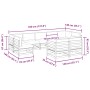 9-teiliges Gartensofa-Set mit Kissen aus Douglasienholz von vidaXL, Gartensets - Ref: Foro24-3299631, Preis: 854,24 €, Rabatt: %