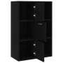 Armario almacenamiento madera contrachapada negra 60x29,5x90 cm de vidaXL, Librerías y estanterías - Ref: Foro24-801135, Prec...