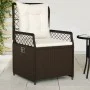 Garden recliners 2 pcs brown synthetic rattan by vidaXL, Garden chairs - Ref: Foro24-368662, Price: 191,60 €, Discount: %