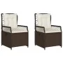 Garden recliners 2 pcs brown synthetic rattan by vidaXL, Garden chairs - Ref: Foro24-368662, Price: 191,60 €, Discount: %