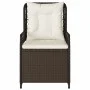 Garden recliners 2 pcs brown synthetic rattan by vidaXL, Garden chairs - Ref: Foro24-368662, Price: 191,60 €, Discount: %