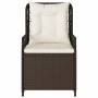 Gartenliegen 2 Stück braunes synthetisches Rattan von vidaXL, Gartenstühle - Ref: Foro24-368662, Preis: 194,36 €, Rabatt: %