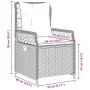 Garden recliners 2 pcs brown synthetic rattan by vidaXL, Garden chairs - Ref: Foro24-368662, Price: 191,60 €, Discount: %