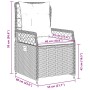 Gartenliegen 2 Stück braunes synthetisches Rattan von vidaXL, Gartenstühle - Ref: Foro24-368662, Preis: 194,36 €, Rabatt: %