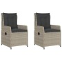 Garden recliners 2 pcs light gray synthetic rattan by vidaXL, Garden chairs - Ref: Foro24-368657, Price: 225,75 €, Discount: %