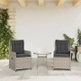 Garden recliners 2 pcs light gray synthetic rattan by vidaXL, Garden chairs - Ref: Foro24-368657, Price: 225,75 €, Discount: %