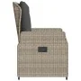 Garden recliners 2 pcs light gray synthetic rattan by vidaXL, Garden chairs - Ref: Foro24-368657, Price: 222,05 €, Discount: %