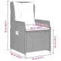 Garden recliners 2 pcs light gray synthetic rattan by vidaXL, Garden chairs - Ref: Foro24-368657, Price: 222,05 €, Discount: %