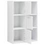 Engineered wood storage cabinet in white, 60x29.5x90 cm by vidaXL, Bookcases and shelves - Ref: Foro24-801140, Price: 82,50 €...