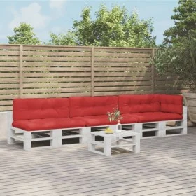 Pallet cushions 7 pieces red fabric by vidaXL, Cushions for chairs and sofas - Ref: Foro24-3217148, Price: 231,18 €, Discount: %