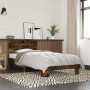 Bettgestell aus Holzwerkstoff und Metall, Raucheiche, 100 x 200 cm von vidaXL, Betten und Lattenroste - Ref: Foro24-845739, P...