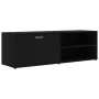 Schwarzer TV-Schrank aus Sperrholz, 120 x 34 x 37 cm von vidaXL, TV-Möbel - Ref: Foro24-801153, Preis: 56,41 €, Rabatt: %