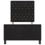 Estructura de cama con cabecera Negro 100 x 200 cm Terciopelo