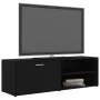 Schwarzer TV-Schrank aus Sperrholz, 120 x 34 x 37 cm von vidaXL, TV-Möbel - Ref: Foro24-801153, Preis: 56,41 €, Rabatt: %