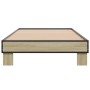 Estructura cama madera ingeniería metal roble Sonoma 90x190 cm de vidaXL, Camas y somieres - Ref: Foro24-845883, Precio: 64,71 €