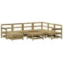 Gartensofa-Set 8-teilig aus imprägniertem Kiefernholz von vidaXL, Gartensets - Ref: Foro24-3250591, Preis: 473,46 €, Rabatt: %