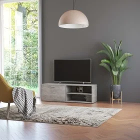 TV-Möbel aus grauem Sperrholz aus Beton 120x34x37 cm von vidaXL, TV-Möbel - Ref: Foro24-801156, Preis: 51,23 €, Rabatt: %
