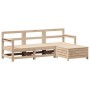 Juego de sofás de jardín 4 pzas madera maciza de pino de vidaXL, Conjuntos de jardín - Ref: Foro24-3250792, Precio: 186,16 €,...