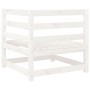 Gartensofa-Set 6-teilig aus massivem weißem Kiefernholz von vidaXL, Gartensets - Ref: Foro24-3299397, Preis: 358,35 €, Rabatt: %