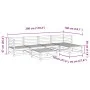 Gartensofa-Set 6-teilig aus massivem weißem Kiefernholz von vidaXL, Gartensets - Ref: Foro24-3299397, Preis: 353,96 €, Rabatt: %