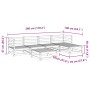 Gartensofa-Set 6-teilig aus massivem weißem Kiefernholz von vidaXL, Gartensets - Ref: Foro24-3299397, Preis: 358,35 €, Rabatt: %