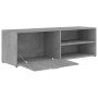 TV-Möbel aus grauem Sperrholz aus Beton 120x34x37 cm von vidaXL, TV-Möbel - Ref: Foro24-801156, Preis: 51,87 €, Rabatt: %
