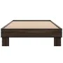 Bettgestell aus Holzwerkstoff und Metall, Eiche braun, 75 x 190 cm von vidaXL, Betten und Lattenroste - Ref: Foro24-845881, P...