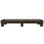 Bettgestell aus Holzwerkstoff und Metall, Eiche braun, 75 x 190 cm von vidaXL, Betten und Lattenroste - Ref: Foro24-845881, P...