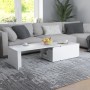 Mesa de centro madera contrachapada blanco 150x50x35 cm de vidaXL, Mesas de centro - Ref: Foro24-801337, Precio: 85,16 €, Des...