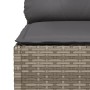 Garten-Ecksofa mit grauen synthetischen Rattankissen von vidaXL, Outdoor-Sofas - Ref: Foro24-365903, Preis: 135,18 €, Rabatt: %