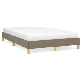 Taupe gray fabric bed frame 120x190 cm by vidaXL, Beds and slatted bases - Ref: Foro24-3269616, Price: 91,75 €, Discount: %
