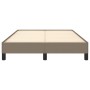 Estructura de cama tela gris taupe 120x190 cm