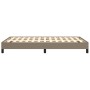 Estructura de cama tela gris taupe 120x190 cm