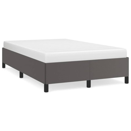 Graues Kunstlederbettgestell 120x190 cm von vidaXL, Betten und Lattenroste - Ref: Foro24-3269649, Preis: 91,36 €, Rabatt: %