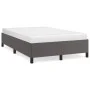 Estructura de cama cuero sintético gris 120x190 cm de vidaXL, Camas y somieres - Ref: Foro24-3269649, Precio: 89,32 €, Descue...