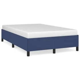 Blue fabric bed frame 120x190 cm by vidaXL, Beds and slatted bases - Ref: Foro24-3269637, Price: 93,81 €, Discount: %