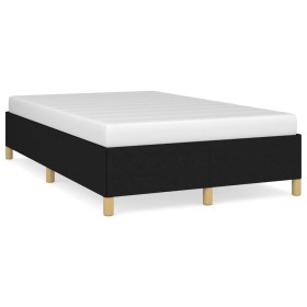 Black fabric bed frame 120x190 cm by vidaXL, Beds and slatted bases - Ref: Foro24-3269640, Price: 90,88 €, Discount: %