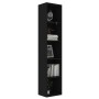 Estantería madera contrachapada negro 40x30x189 cm