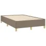 Taupe gray fabric bed frame 120x190 cm by vidaXL, Beds and slatted bases - Ref: Foro24-3269642, Price: 89,78 €, Discount: %