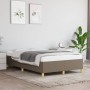 Taupe gray fabric bed frame 120x190 cm by vidaXL, Beds and slatted bases - Ref: Foro24-3269642, Price: 90,88 €, Discount: %